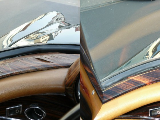 Fensterschlüssel vor und nach der Restauration